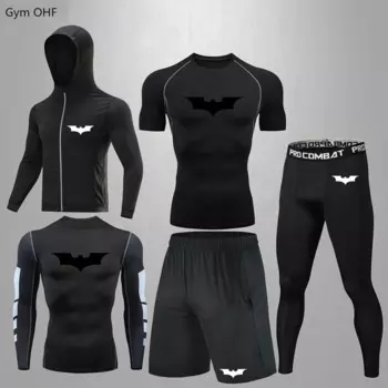 Тренировочные костюмы для бокса, спортивный мужской комплект s Rashguard для смешанных боевых искусств, джиу джитсу, супергероев, комплекты для тренажерного зала, фитнеса, бега, тренировок, мужские комплекты