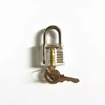 Тренировочный прозрачный замок ITSkey 80x50 мм