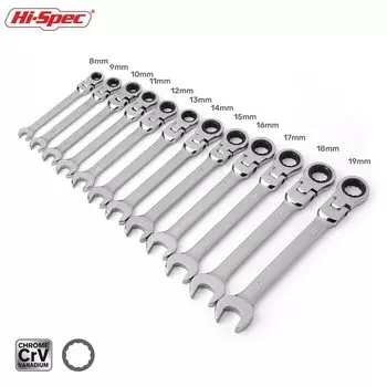 Hi-Spec Гибкий комбинированный ключ 6-19 мм
