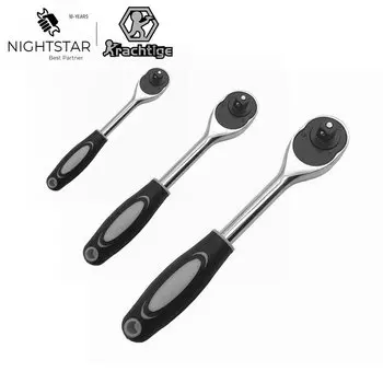 Трещоточный ключ Krachtige 1/4" 3/8" 1/2", 24 зуба