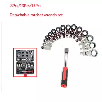 Трещоточный ключ с регулируемым вращением на 180 °