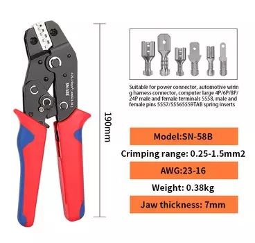 Трещоточный щипцы XIONGISOLAR SN-58B