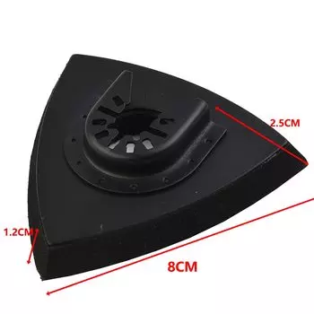 Треугольная осциллирующая шлифовальная накладка, быстросъемный коврик 82 мм, подходит для мультитула, ремонта, аксессуары для электроинструмента, переднего автоинструмента