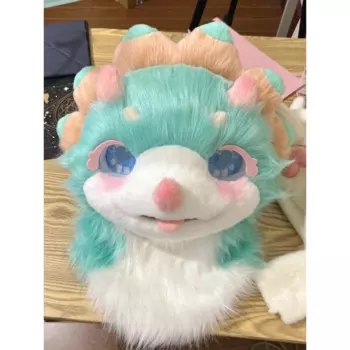 Треугольный Дракон пушистая одежда готовый Пушистый костюм плюшевый милый интерьер Регулируемая большая мероприятий представлений и косплей одежда