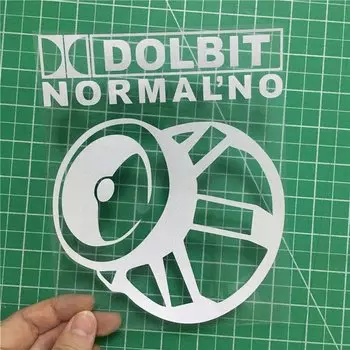 Tri Mishki HZX187 18.5*15см наклейки на авто dolbit normal'no долбит нормально прикольные наклейки на машину наклейка на авто виниловые наклейки на мотоцикл акссесуары свет