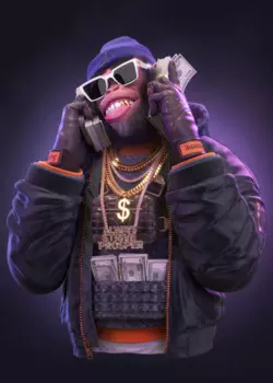 Три Swag обезьяны картина на холсте PANTINGART