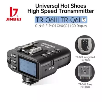 Триггер JINBEI для вспышки 2,4G TTL HSS высокоскоростной синхронизирующий приемник-передатчик для Canon Nikon Sony Olympus Fuji