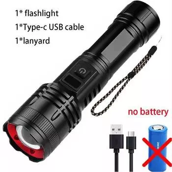 TRLIFE FL1407 черный портативный фонарик 30Вт