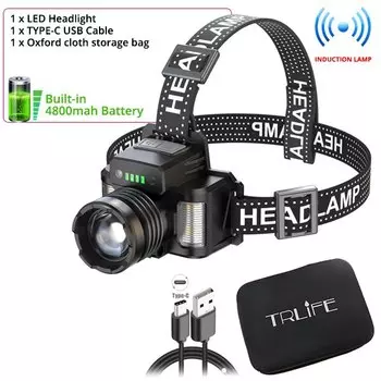 TRLIFE Налобный фонарь H03 300 Вт белый