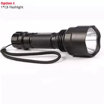 TRLIFE Тактический фонарь C8 T6/L2/COB+T6