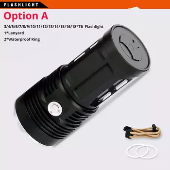 TRLIFE Тактический фонарик T6 3 Режима