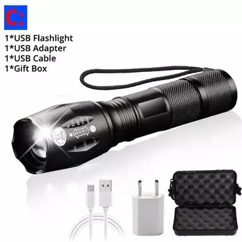 TRLIFE USB-фонарик T6/L2 черный