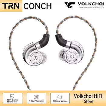 TRN Conch HIFI наушники DLC Алмазная диафрагма динамические внутриушные мониторы сменные насадки фильтры наушники