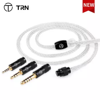 TRN T6 Pro 16-жильный посеребренный OCC медный Litz MMCX/2-контактный разъем Модернизированный кабель для наушников кабель для TRN Kirin ZS10 EMA V90