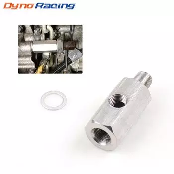 Тройник датчика давления масла BSPT 1/8 дюйма с адаптером NPT, датчик линии подачи турбонаддува BX 101748