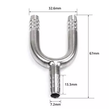 Тройник для шланга из нержавеющей стали ELECQUEEN