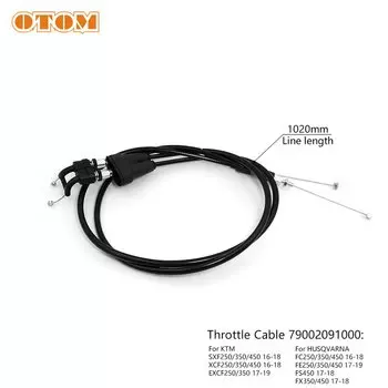 Трос дроссельной заслонки мотоцикла 980 мм 976 мм 1020 мм, набор стальных проводов для управления акселератором, масляная линия для KTM EXC SX-F HUSQVARNA FE 2005-2019
