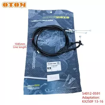 Трос дроссельной заслонки OTOM для мотоцикла, длина от 1045 мм до 1130 мм, для двигателя KAWASAKI KX250F KX450F, гоночный карбюратор, ускорительный провод