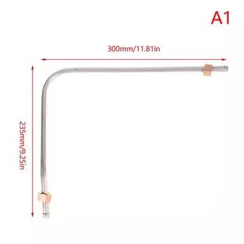 Труба для воздушного компрессора HUXUAN, серебристого цвета, G3/8", алюминий+латунь
