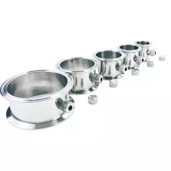 Труба с тройным зажимом 1,5–-4 дюйма и ниппелем термозагрузки для домашнего пивоварения, модуль выпрямления фитинга соединительной трубы SS304