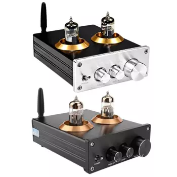 Трубчатый предусилитель HiFi 6J5 Bluetooth 4,2, усилитель звука, Стерео предусилитель с настройкой тона высоких басов