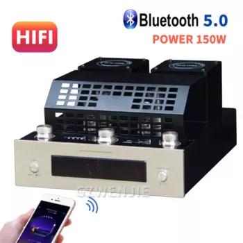 Трубчатый усилитель 150 Вт Hifi, усилитель мощности высокой мощности, предварительный усилитель динамика Auido для домашнего кинотеатра, Bluetooth 5,0 с USB