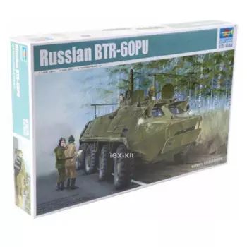 Trumpeter 01576 1/35 русский BTR60 BTR-60PU бронированный командный автомобиль военная Коллекционная пластиковая сборная модель игрушечный строительный комплект