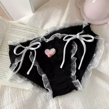 Трусики женские из чистого хлопка, на шнуровке