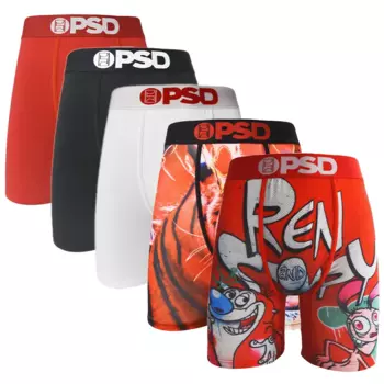 Трусы-боксеры мужские Бесшовные с принтом, 5 шт.