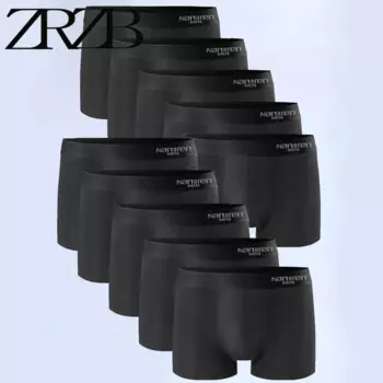Трусы-боксеры мужские черные, 10 шт./комплект