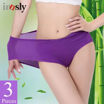 Трусы женские из бамбукового волокна, 3 шт./компл.