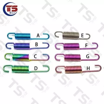 TS 1 шт., пружина из титанового сплава для мотоцикла, боковая опора, длина пружины 80 мм/100 мм/105 мм, диаметр 15 мм