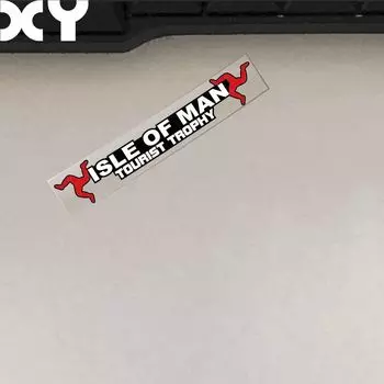 TT ISLE OF MAN автомобильный мотор наклейки светоотражающие водонепроницаемые наклейки для мотоцикла Helmet Bike
