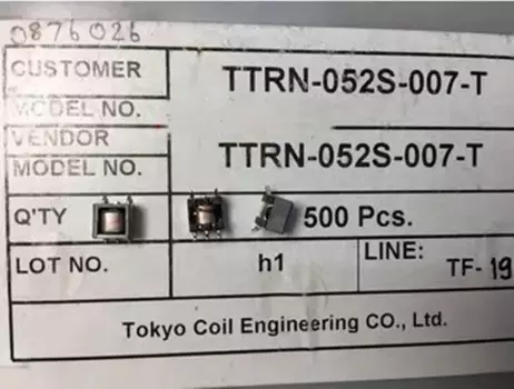 TTRN-052S-007-T EE5.0 трансформатор мощности для SMD-вспышки, 500 В, коэффициент поворота 1:24, 5