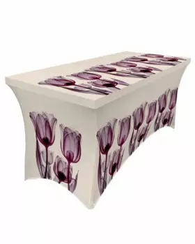 Тюльпан, цветок, абстрактная юбка, Свадебный, гостиничный, день рождения, скатерть для стола, Декор