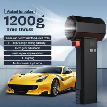 Турбореактивный вентилятор XL Violent Turbofan 64 мм Высокомощный канальный вентилятор Jetdry Высокоскоростной турбовентилятор Электрический наружный воздуходувка для очистки пыли