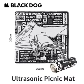Туристический коврик для пикника Naturehike BLACKDOG, ультралегкий портативный прокладка из ПЭ алюминиевой пленки, утолщенный водонепроницаемый влагостойкий Мат, 200x200 см