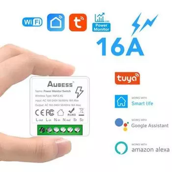 Tuya Mini 16A Wi-Fi Switch Приложение Smart Life 2-стороннее управление Модуль автоматизации умного дома