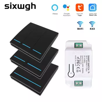 Беспроводной умный выключатель Tuya 1/2/3 Gang