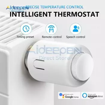 Tuya Smart Wi-Fi/ZigBee термостатический клапан радиатора