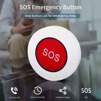 Tuya Smart ZigBee Кнопка вызова SOS для детей и пожилых людей Кнопка аварийного вызова Tuya Smart Life App Дистанционное управление Беспроводная кнопка