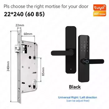 TUYA/TTLock WIFI/Bluetooth приложение электронный отпечаток пальца цифровой умный дверной замок пароль IC RFID-карта домашняя безопасность