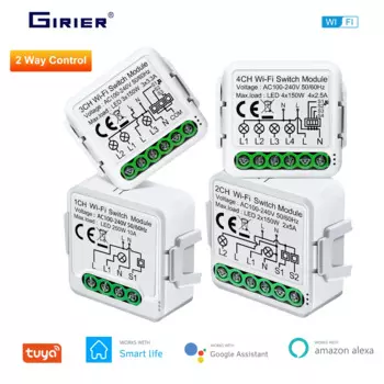 GIRIER Модуль умного переключателя Tuya Wi-Fi