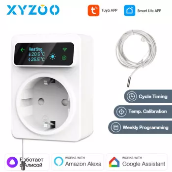 Умная розетка с термостатом Tuya 16А