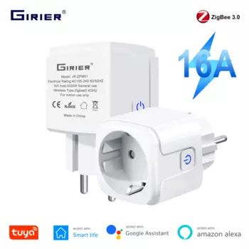 GIRIER ZigBee Smart Plug 16A с монитором мощности
