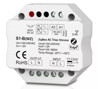 Tuya ZigBee Диммер SAGE LU MEI для LED ленты