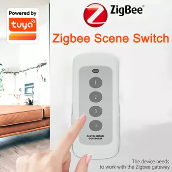 Tuya ZigBee Smart Scene Switch 4 Gang zsviot