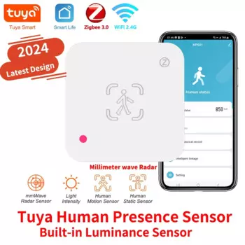 Tuya Zigbee/Wi-Fi датчик присутствия человек