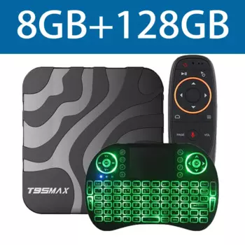 ТВ-приставка T95 Max 2024, Android 14 Двухдиапазонный Wi-Fi 2,4G и 5,8G TVBOX BT4.0 6K 1080P 8 ГБ 128 ГБ Android Smart Media Player Fast Top Box