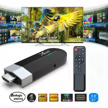 ТВ-приставка X98 S500, 4K, Android 2.4G 5G Wifi, четырехъядерный Amlogic S905Y4, 4 + 32 ГБ, 1080 ГГц смарт телевизор Dongle